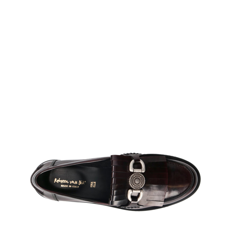 REBECCA VAN DIK Mocassino donna bordeaux