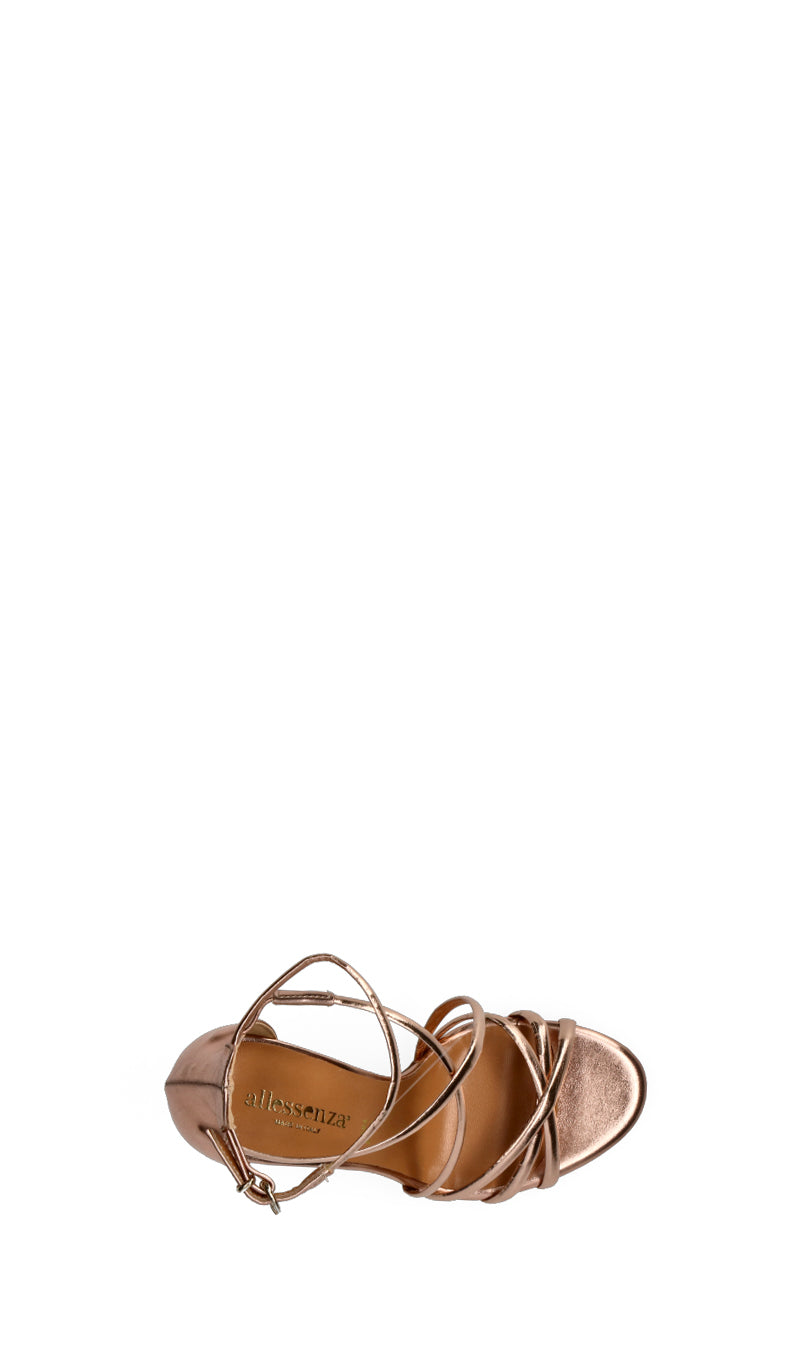 ALLESSENZA Sandalo donna rosa in pelle