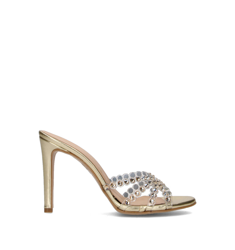 REBECCA VAN DIK Sandalo donna platino