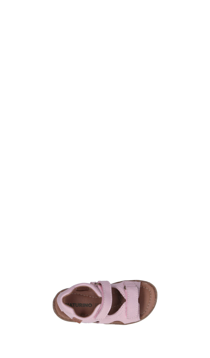 NATURINO Sandalo bimba rosa in pelle