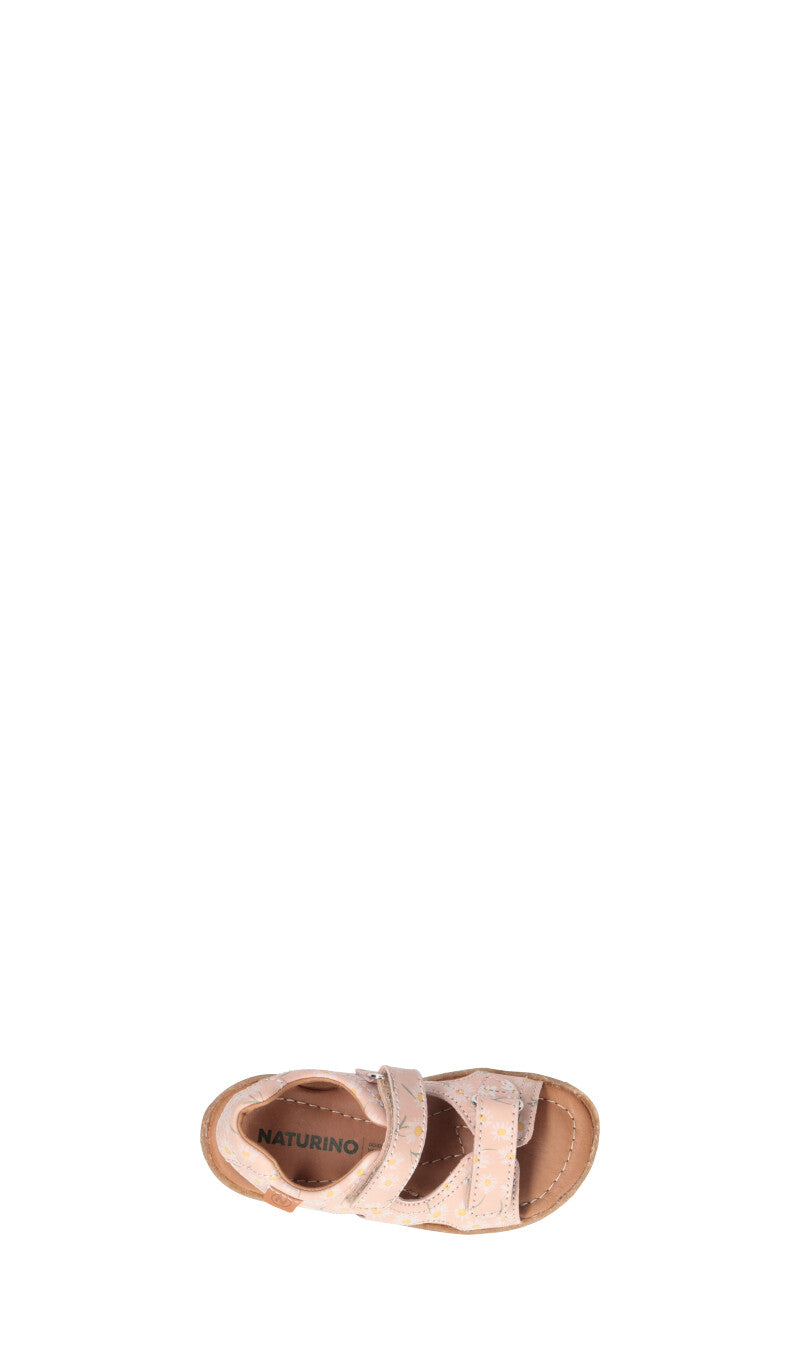 NATURINO Sandalo bimba rosa in pelle