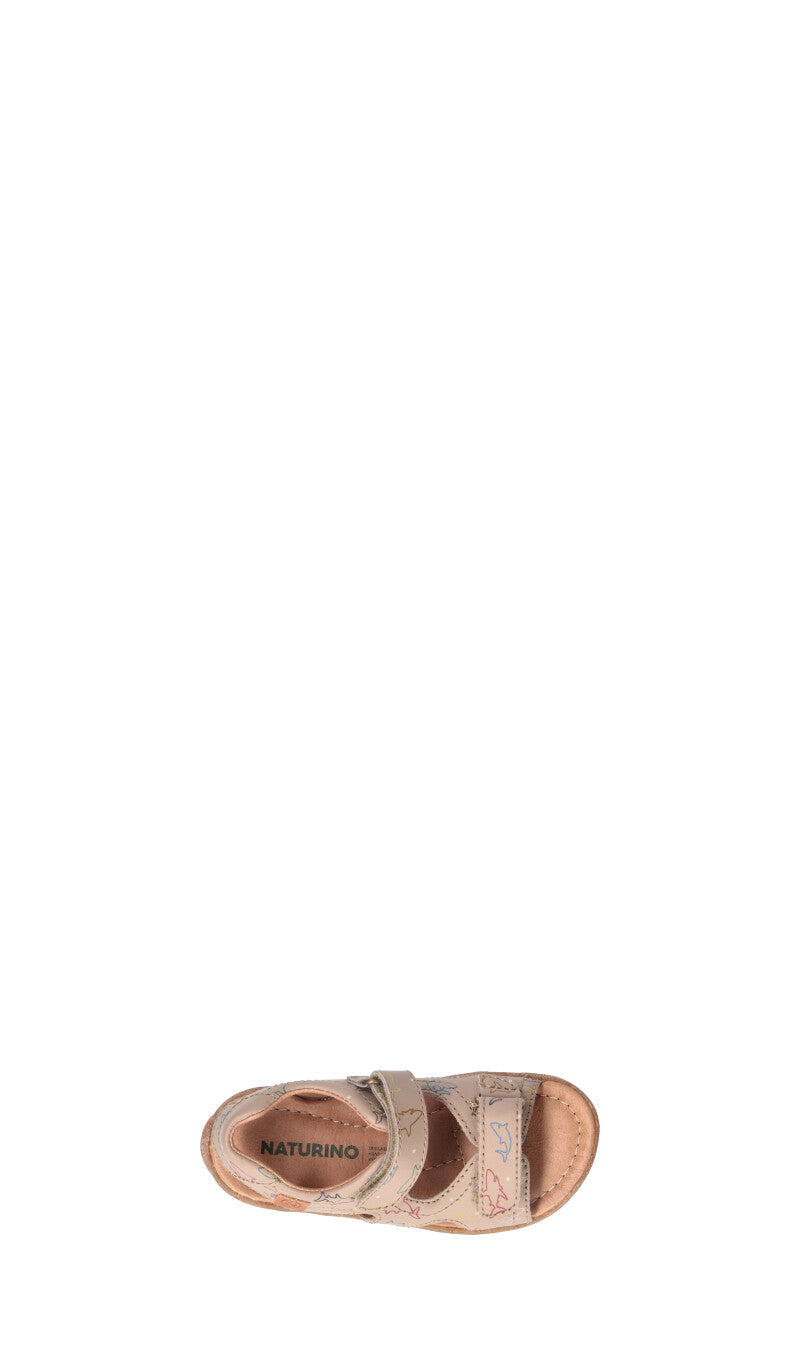 NATURINO Sandalo bimbo taupe in pelle