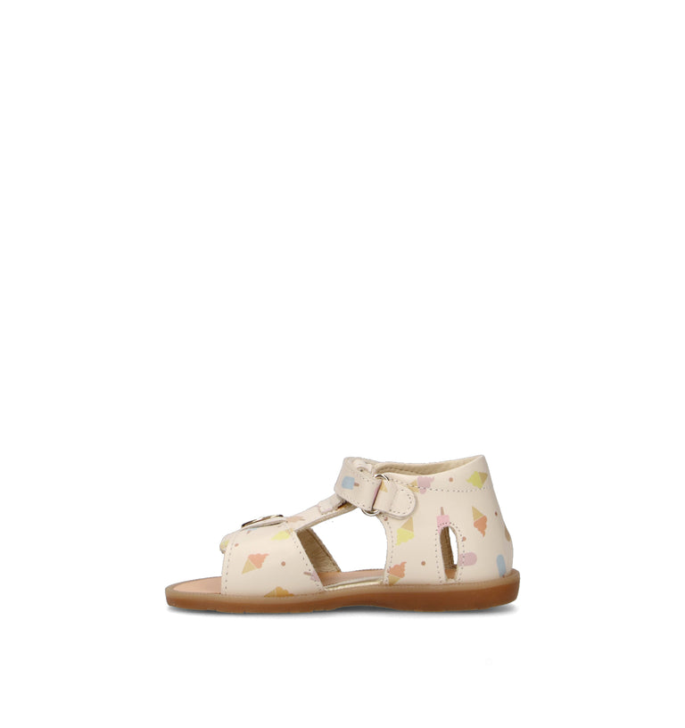 NATURINO Sandalo bimba beige in pelle