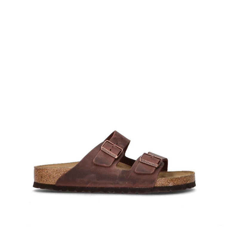 BIRKENSTOCK ARIZONA BS Ciabatta uomo testa di moro in pelle