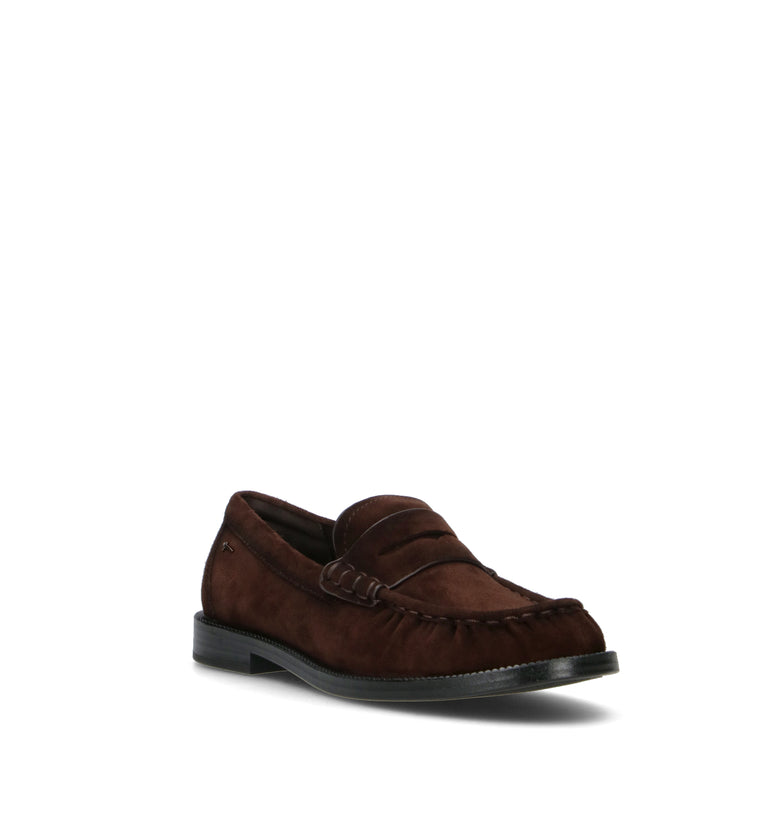TAMARIS Mocassino donna marrone in suede