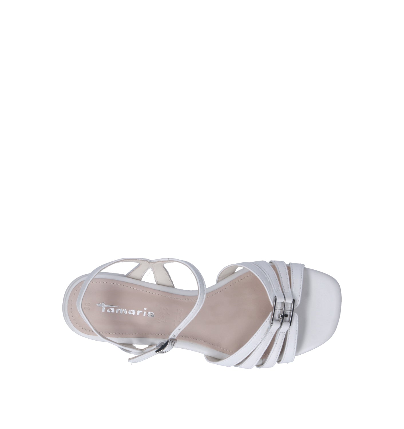 TAMARIS Sandalo donna bianco in pelle