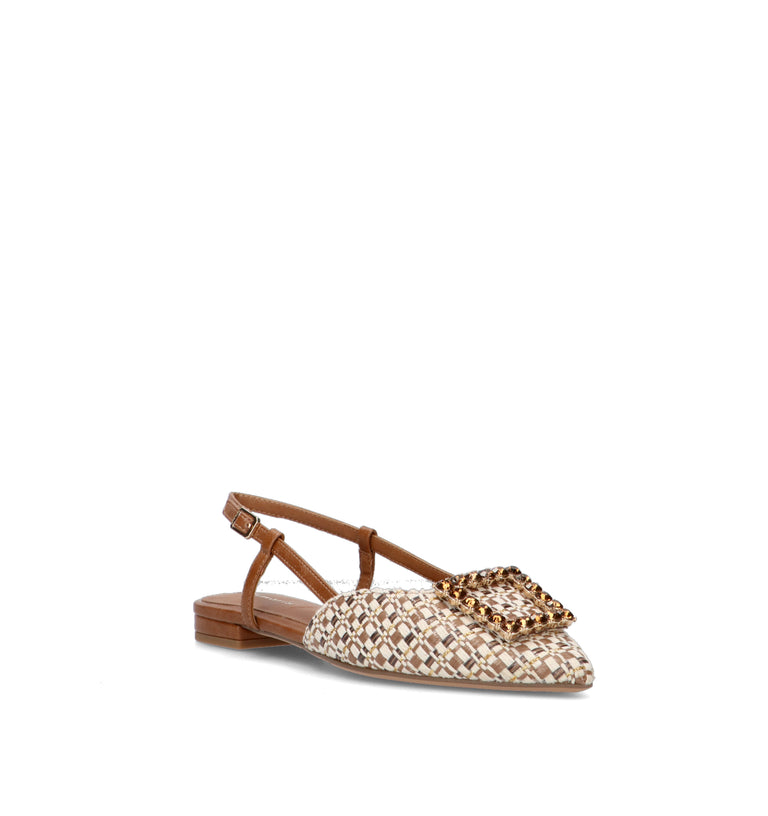 TAMARIS Slingback donna cuoio