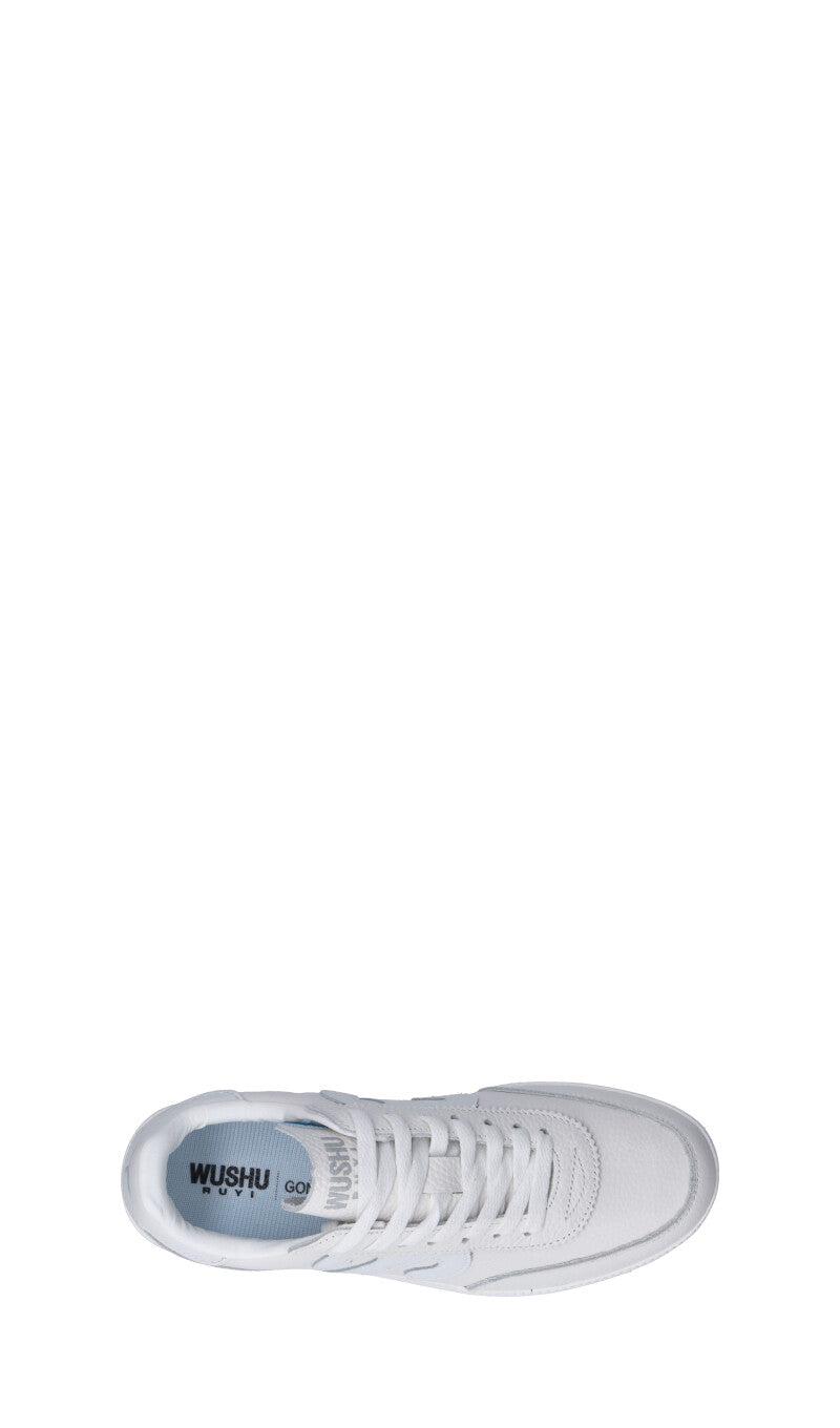 WUSHU Sneaker donna bianca in pelle