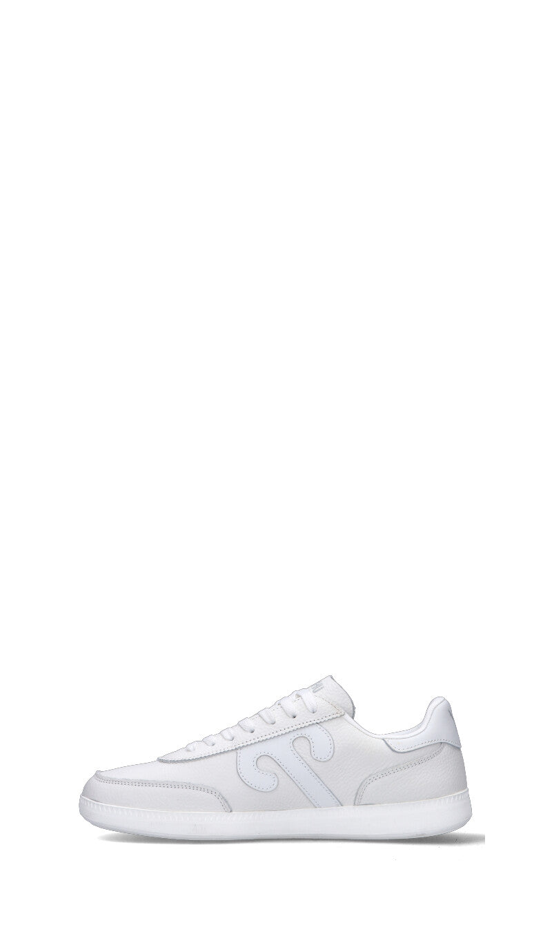 WUSHU Sneaker uomo bianca in pelle