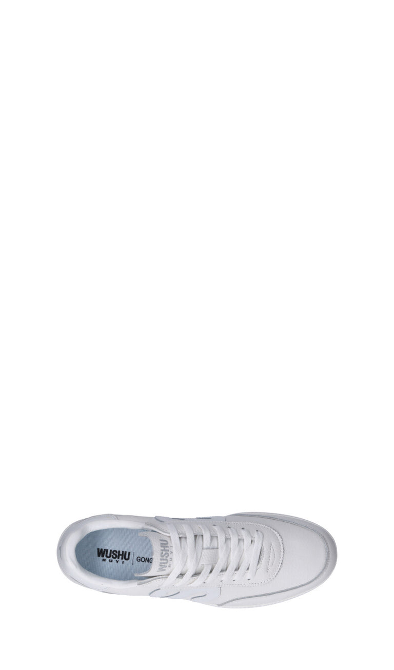 WUSHU Sneaker uomo bianca in pelle