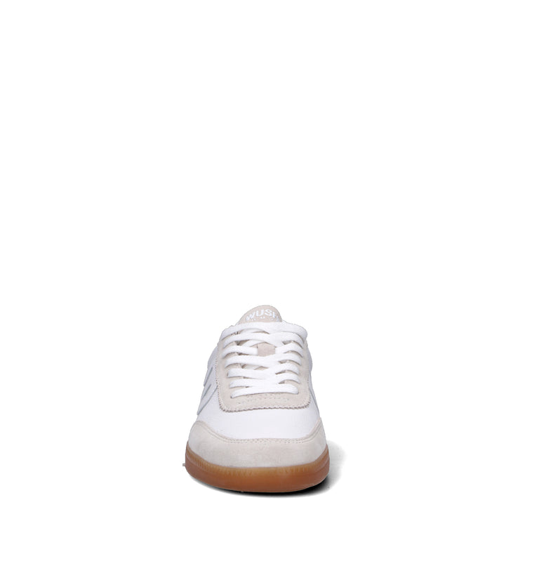WUSHU Sneaker uomo bianca in pelle