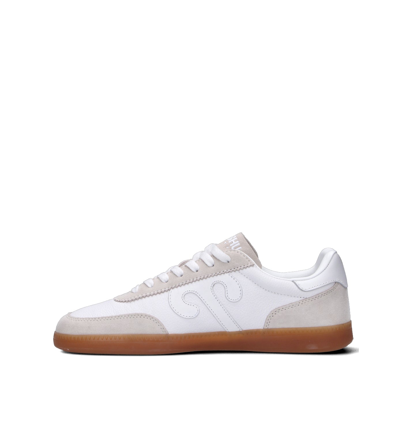 WUSHU Sneaker uomo bianca in pelle