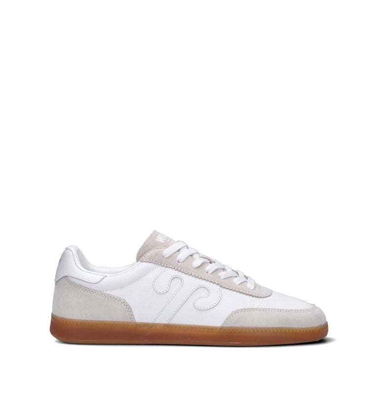 WUSHU Sneaker uomo bianca in pelle