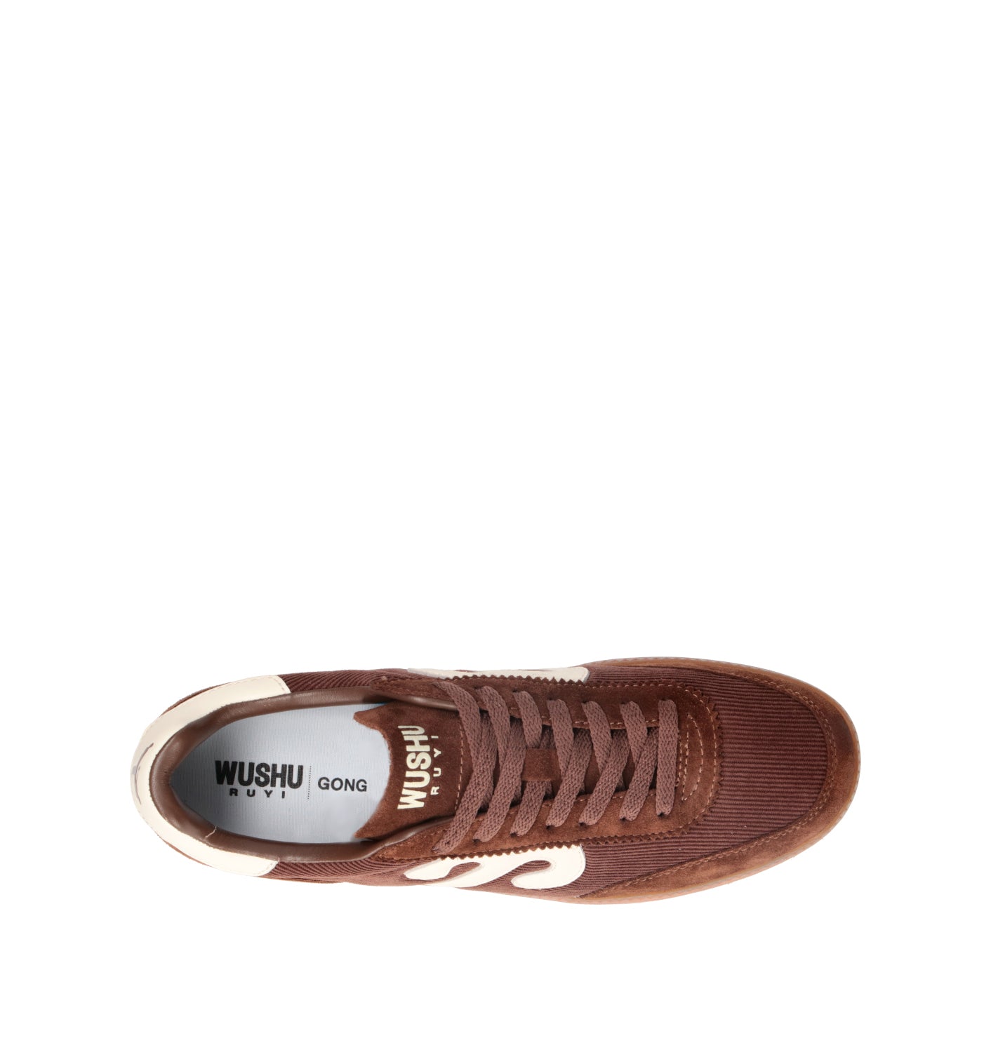 WUSHU Sneaker uomo marrone in suede