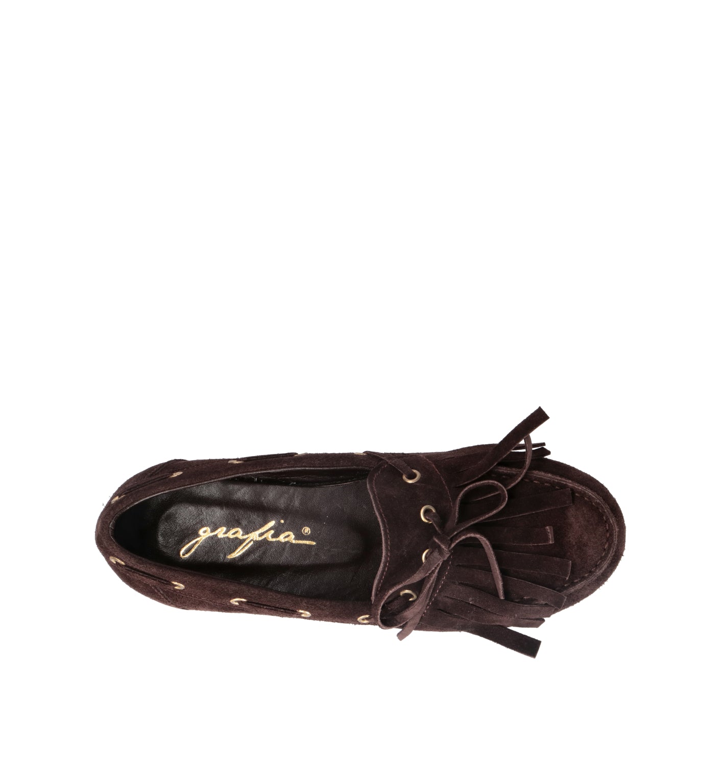GRAFIA Mocassino donna marrone in suede