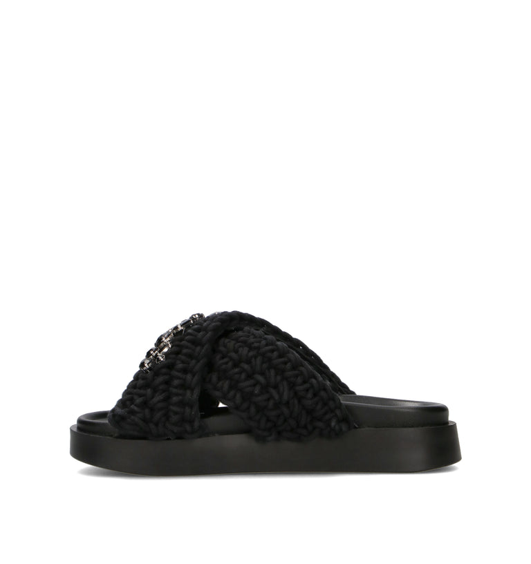 INUIKII Ciabatta donna nera