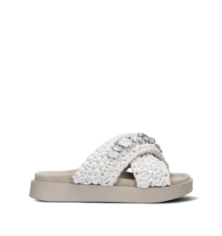 INUIKII Ciabatta donna bianca