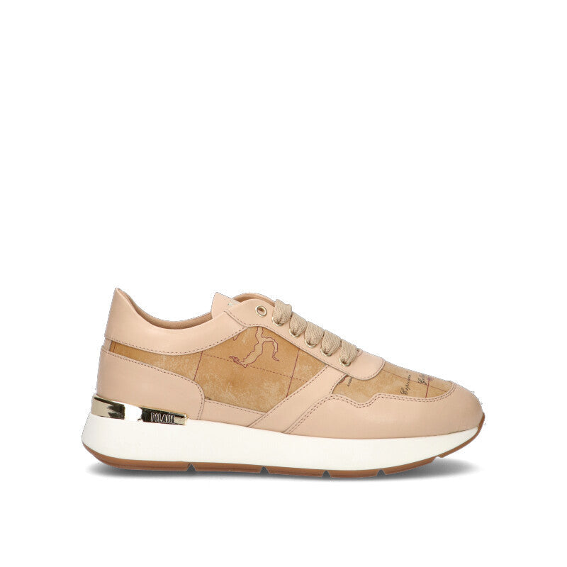 ALVIERO MARTINI Sneaker donna naturale in pelle