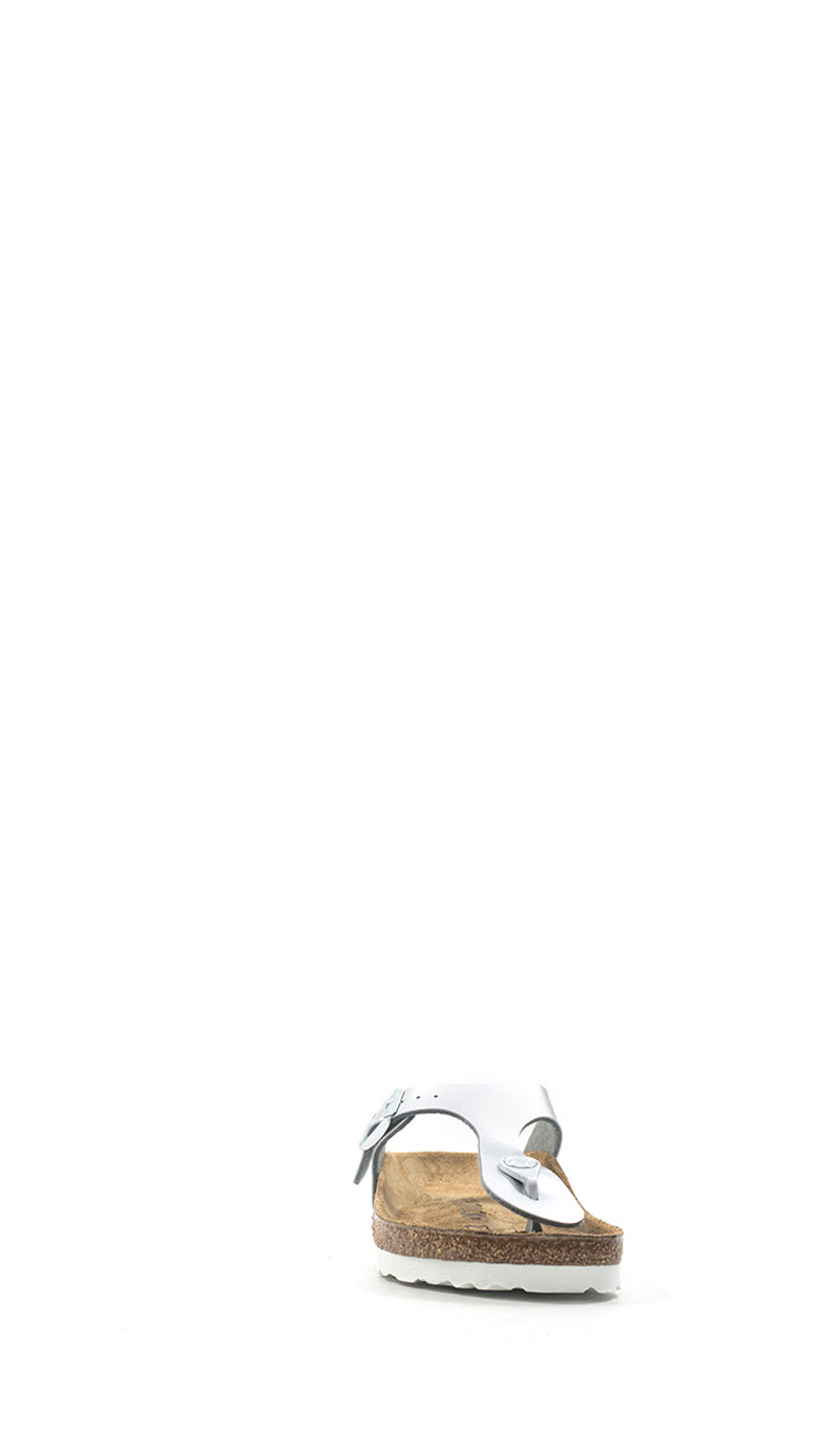 BIRKENSTOCK GIZEH KIDS Ciabatta bimba argento