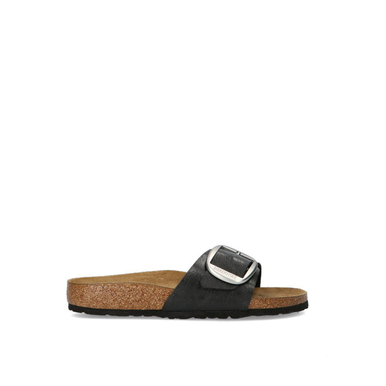 BIRKENSTOCK MADRID BIG BUCKLE Ciabatta donna nera in pelle
