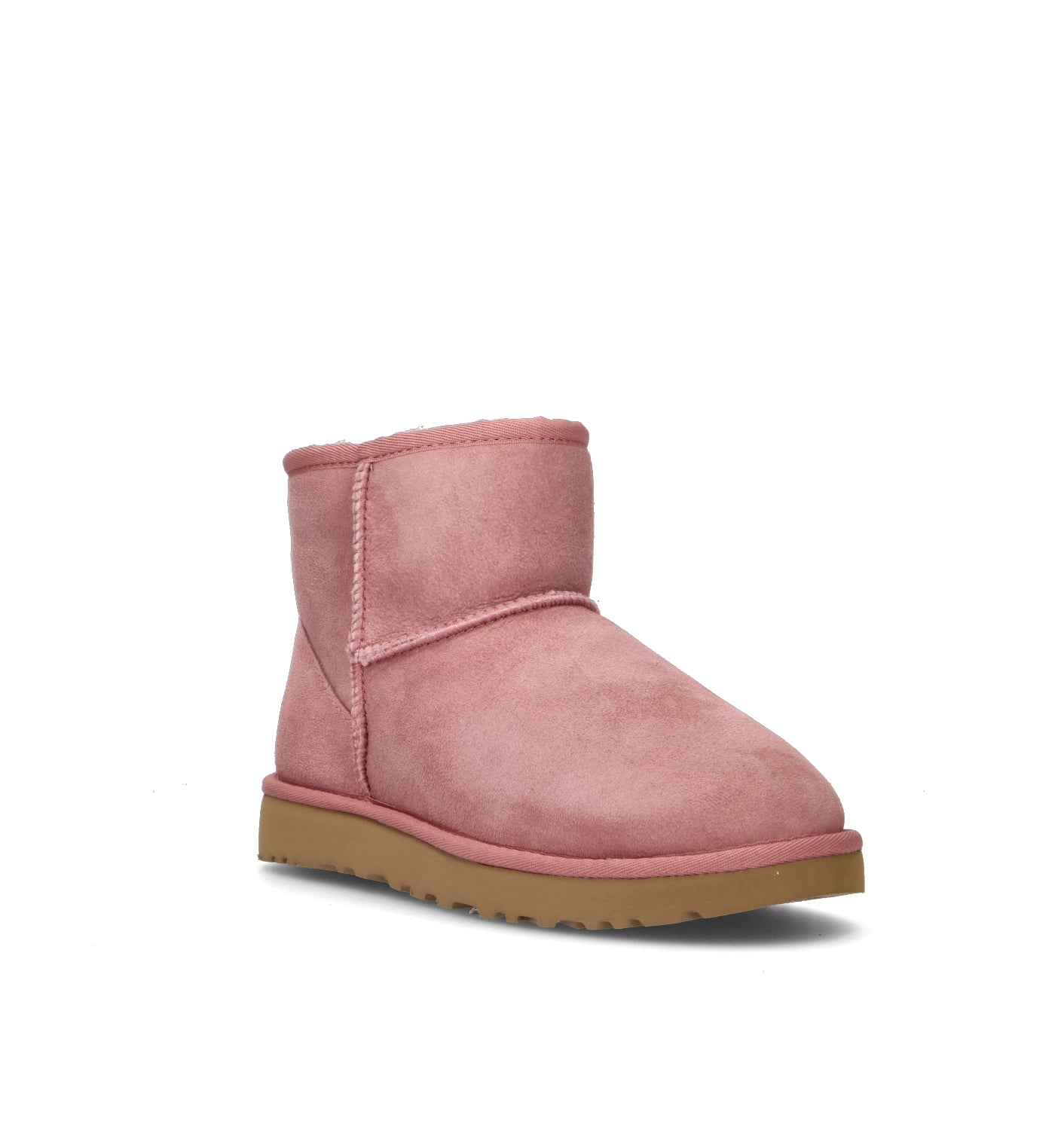 UGG W CLASSIC MINI II Stivaletto pelo donna pink down in suede