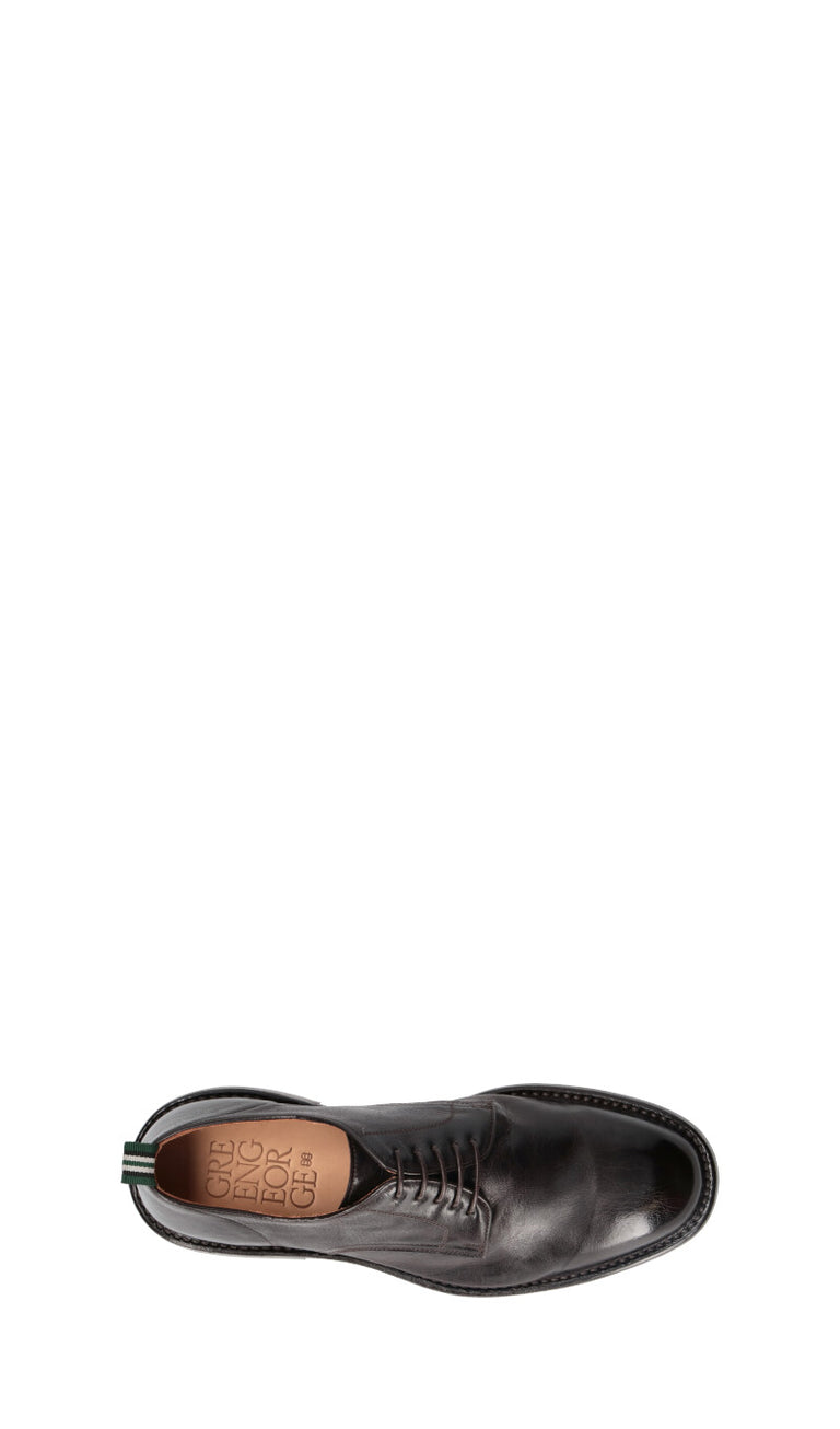 GREEN GEORGE Stringata uomo marrone in pelle