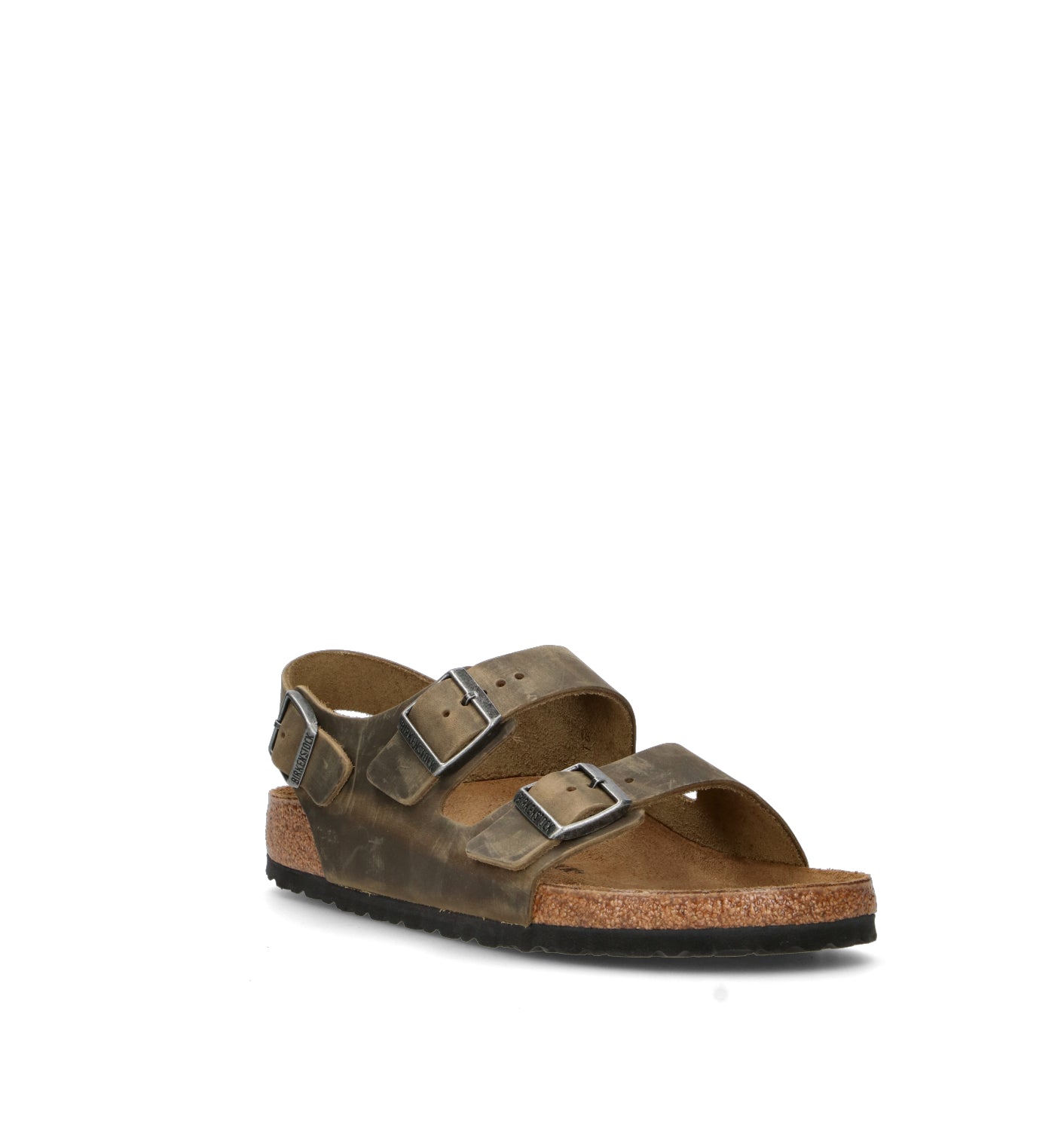 BIRKENSTOCK MILANO BS Sandalo uomo marrone in pelle