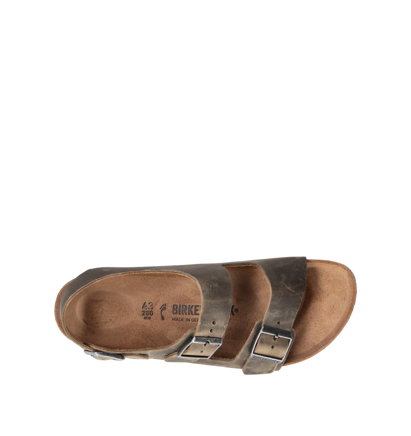 BIRKENSTOCK MILANO BS Sandalo uomo marrone in pelle