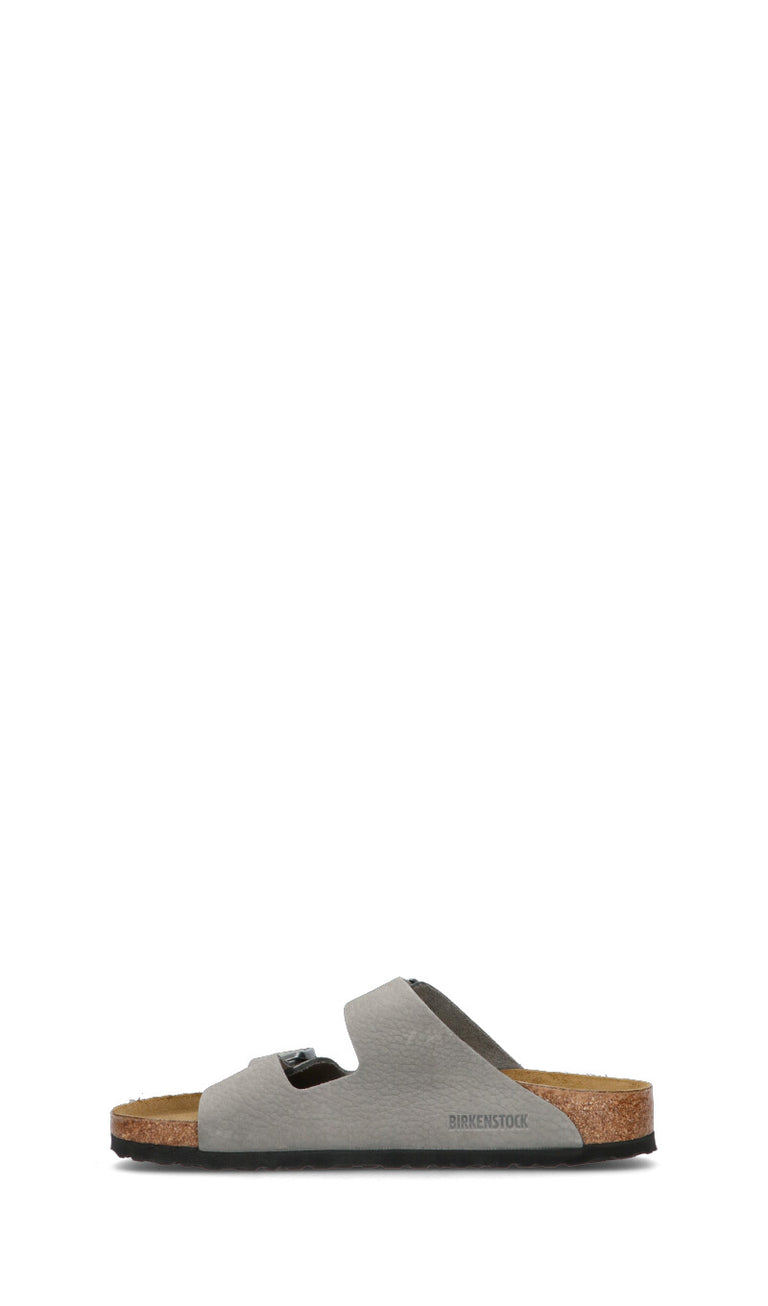 BIRKENSTOCK - ARIZONA BS Ciabatta uomo grigia in pelle