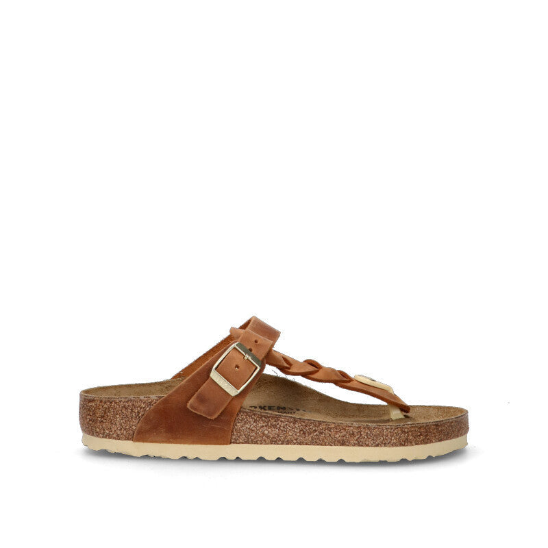 BIRKENSTOCK GIZEH BRAIDED Ciabatta donna marrone in suede