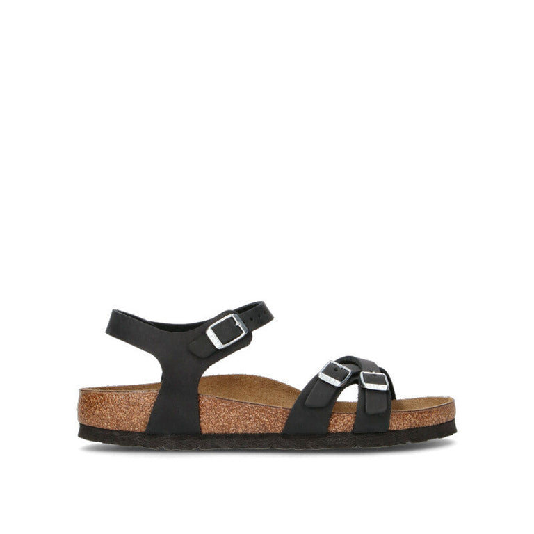 BIRKENSTOCK KUMBA Sandalo donna nero in pelle