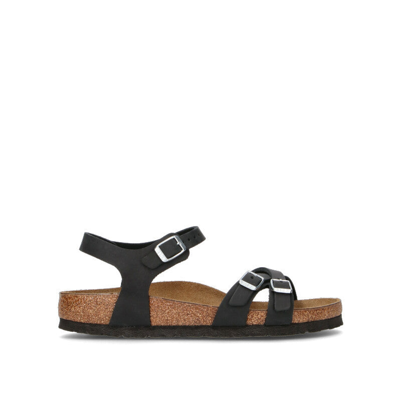 BIRKENSTOCK KUMBA Sandalo donna nero in pelle