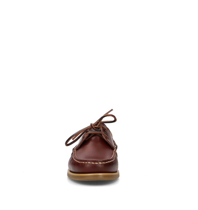 LUMBERJACK Scarpa barca uomo marrone in pelle