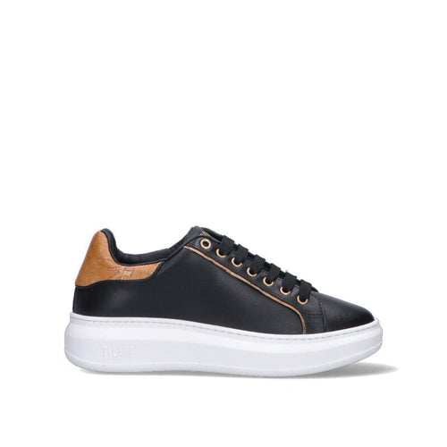 ALVIERO MARTINI Sneaker ragazza nera in pelle