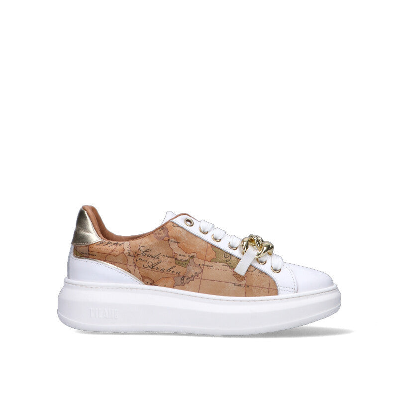 ALVIERO MARTINI Sneaker ragazza bianca in pelle