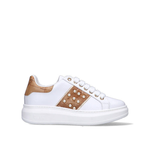 ALVIERO MARTINI Sneaker ragazza bianca in pelle