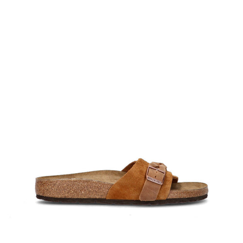 BIRKENSTOCK OITA BRADED Ciabatta donna marrone in suede