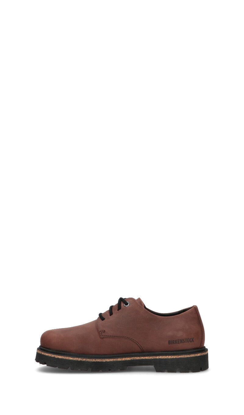 BIRKENSTOCK - HIGHWOOD LACE LOW Stringata donna marrone in nabuk