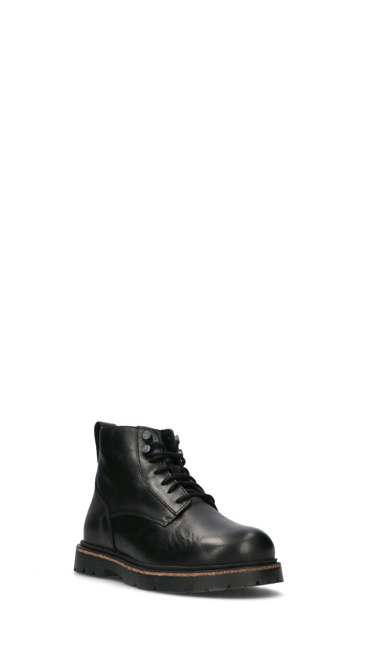 BIRKENSTOCK - HIGHWOOD LACE MID Polacco uomo nero in pelle