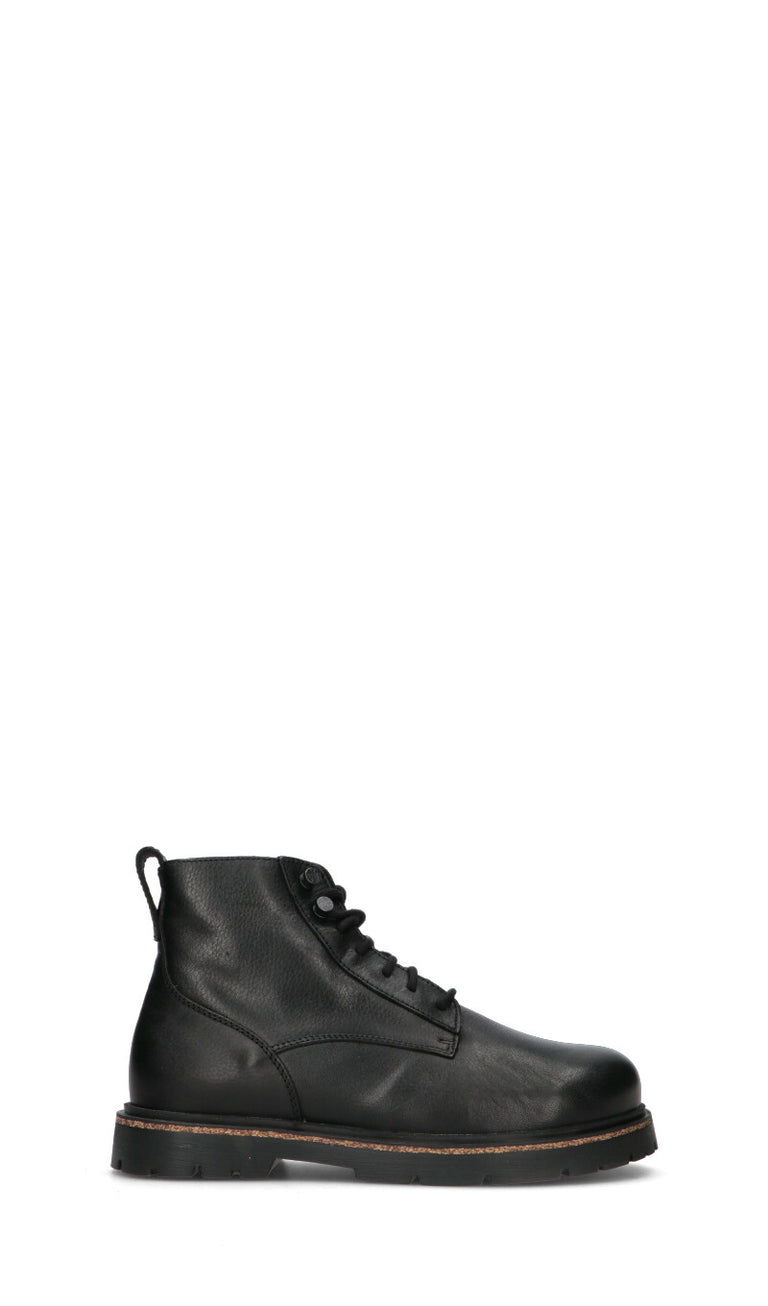 BIRKENSTOCK - HIGHWOOD LACE MID Polacco uomo nero in pelle