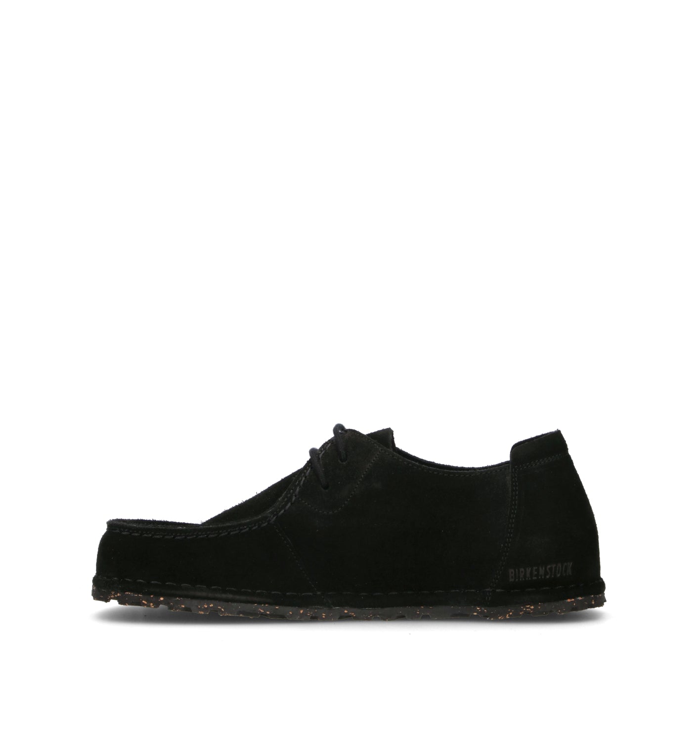 BIRKENSTOCK UTTI LACE Mocassino uomo nero in suede