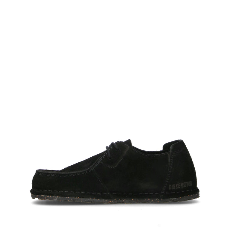 BIRKENSTOCK UTTI LACE Mocassino donna nero in suede