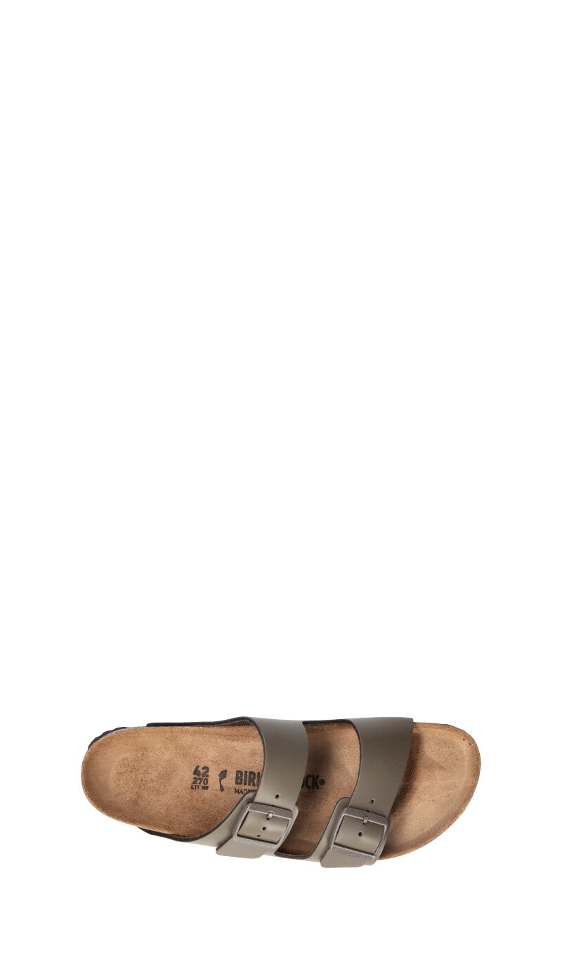 BIRKENSTOCK ARIZONA BS Ciabatta uomo grigia in pelle