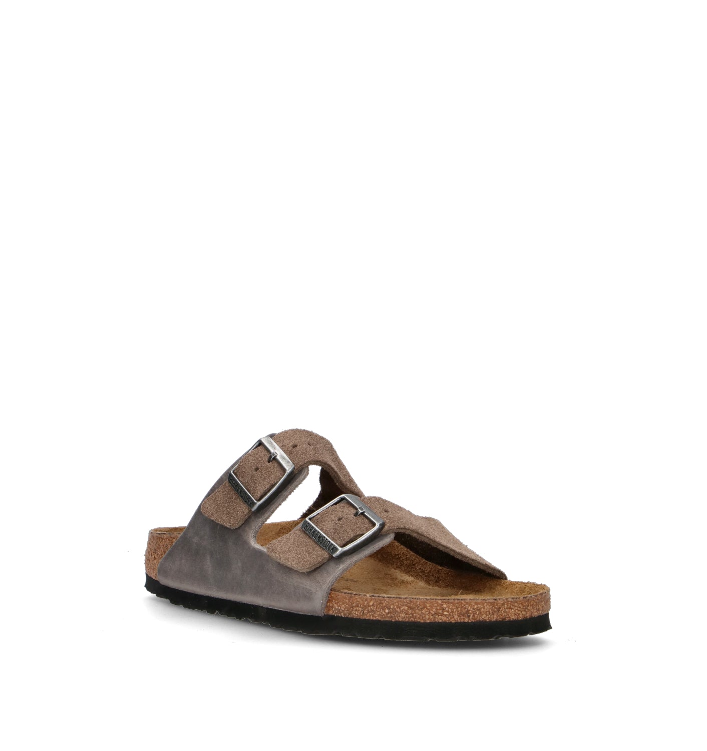 BIRKENSTOCK ARIZONA  Ciabatta uomo grigia in pelle
