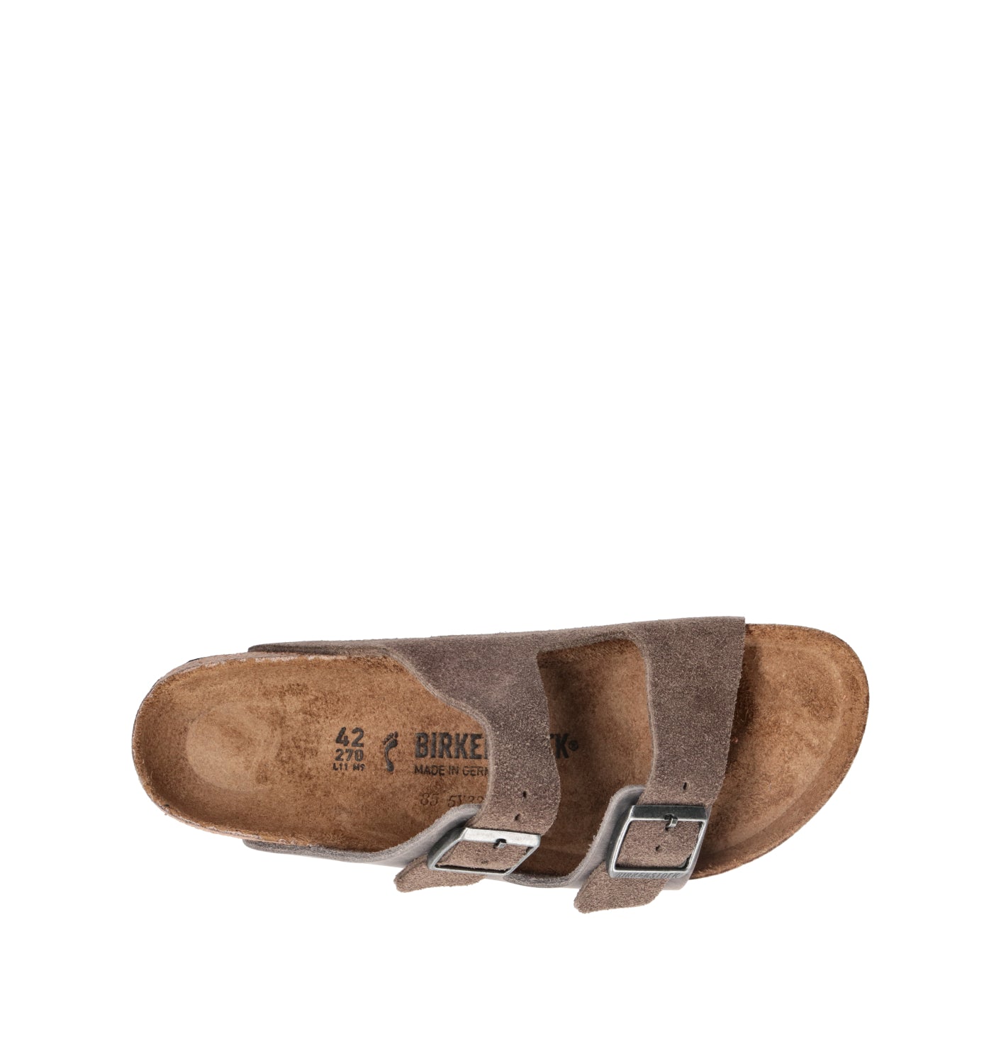 BIRKENSTOCK ARIZONA  Ciabatta uomo grigia in pelle