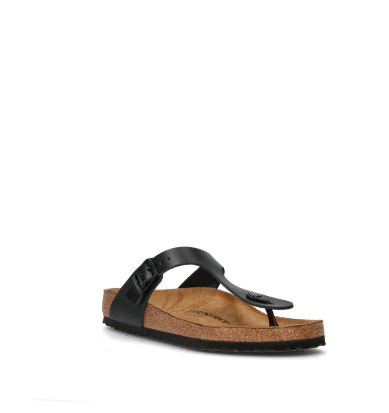 BIRKENSTOCK GIZEH Ciabatta uomo nera in pelle
