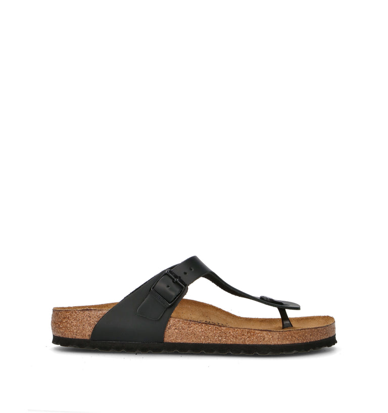 BIRKENSTOCK GIZEH Ciabatta uomo nera in pelle