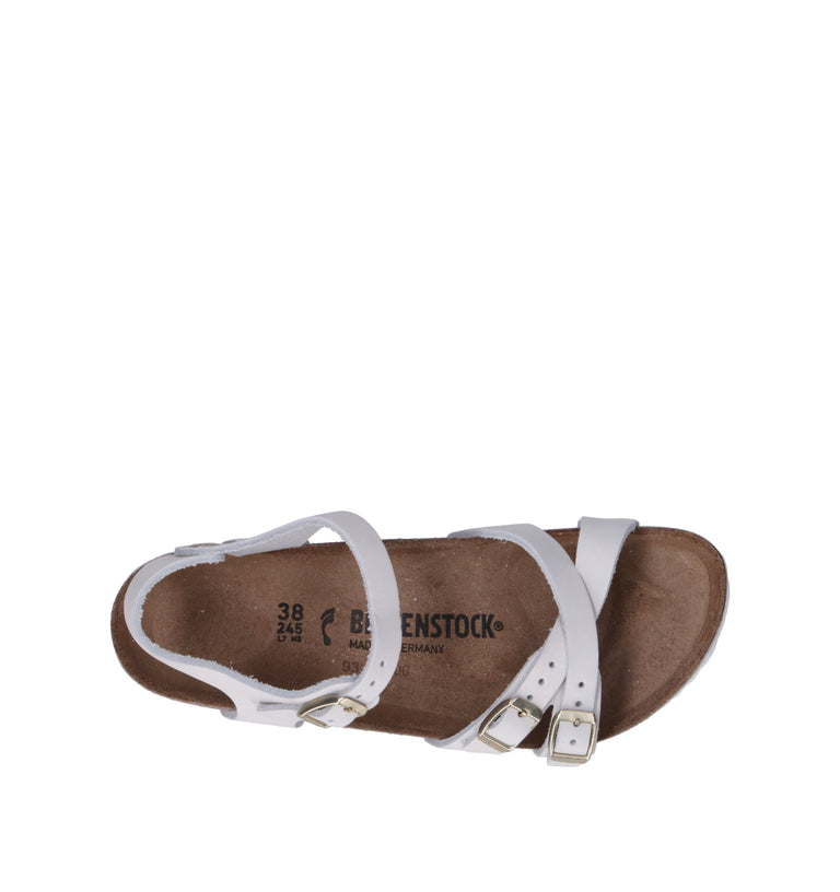 BIRKENSTOCK KUMBA Sandalo donna bianco in nabuk
