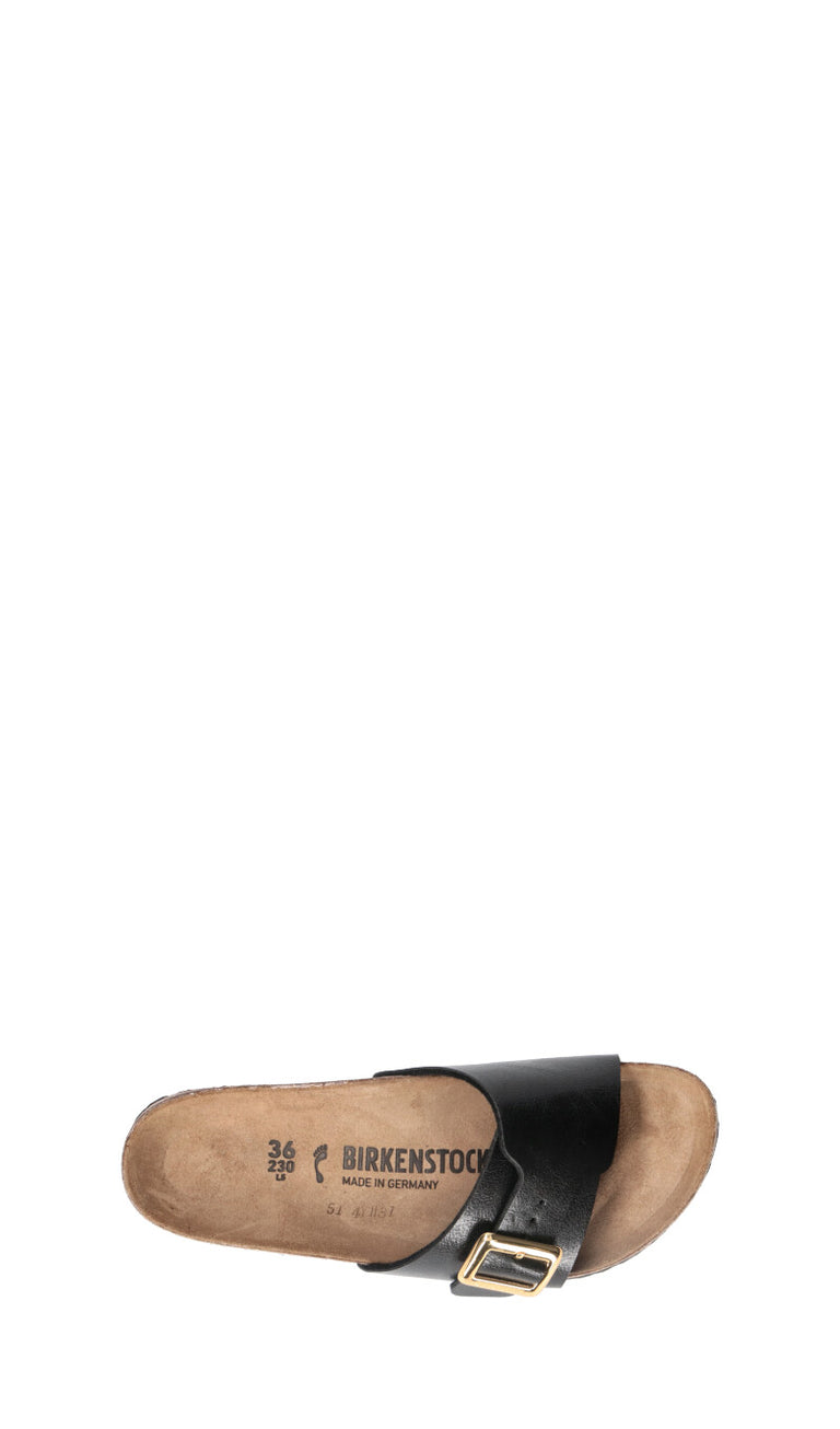 BIRKENSTOCK CATALINA CUSHION BUCKLE Ciabatta donna nera