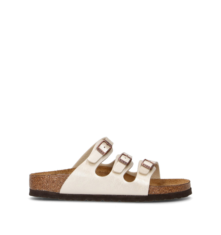 BIRKENSTOCK FLORIDA Ciabatta donna graceful pearl white